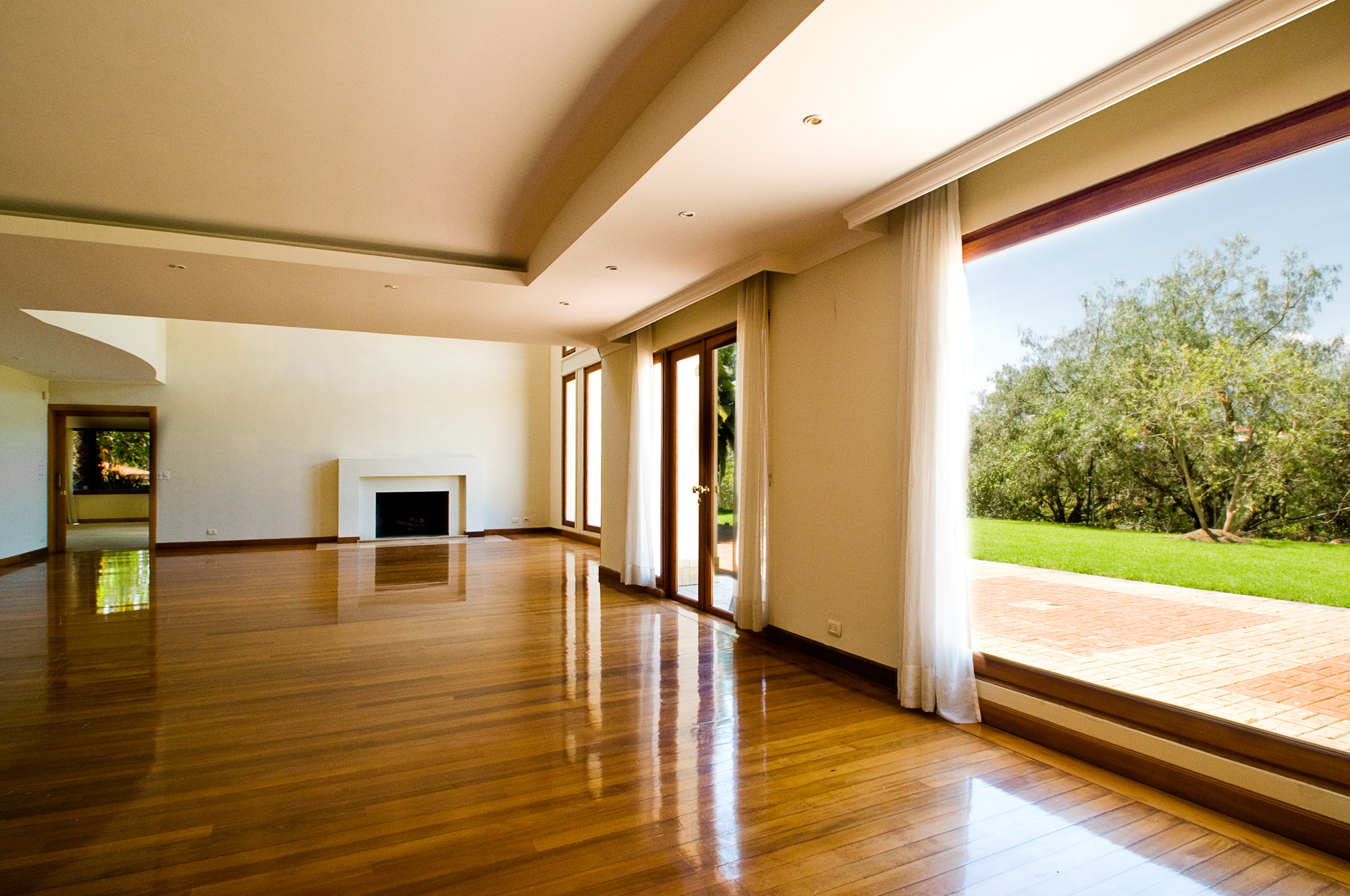 Empty big living room