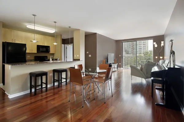beautiful open floor in condo