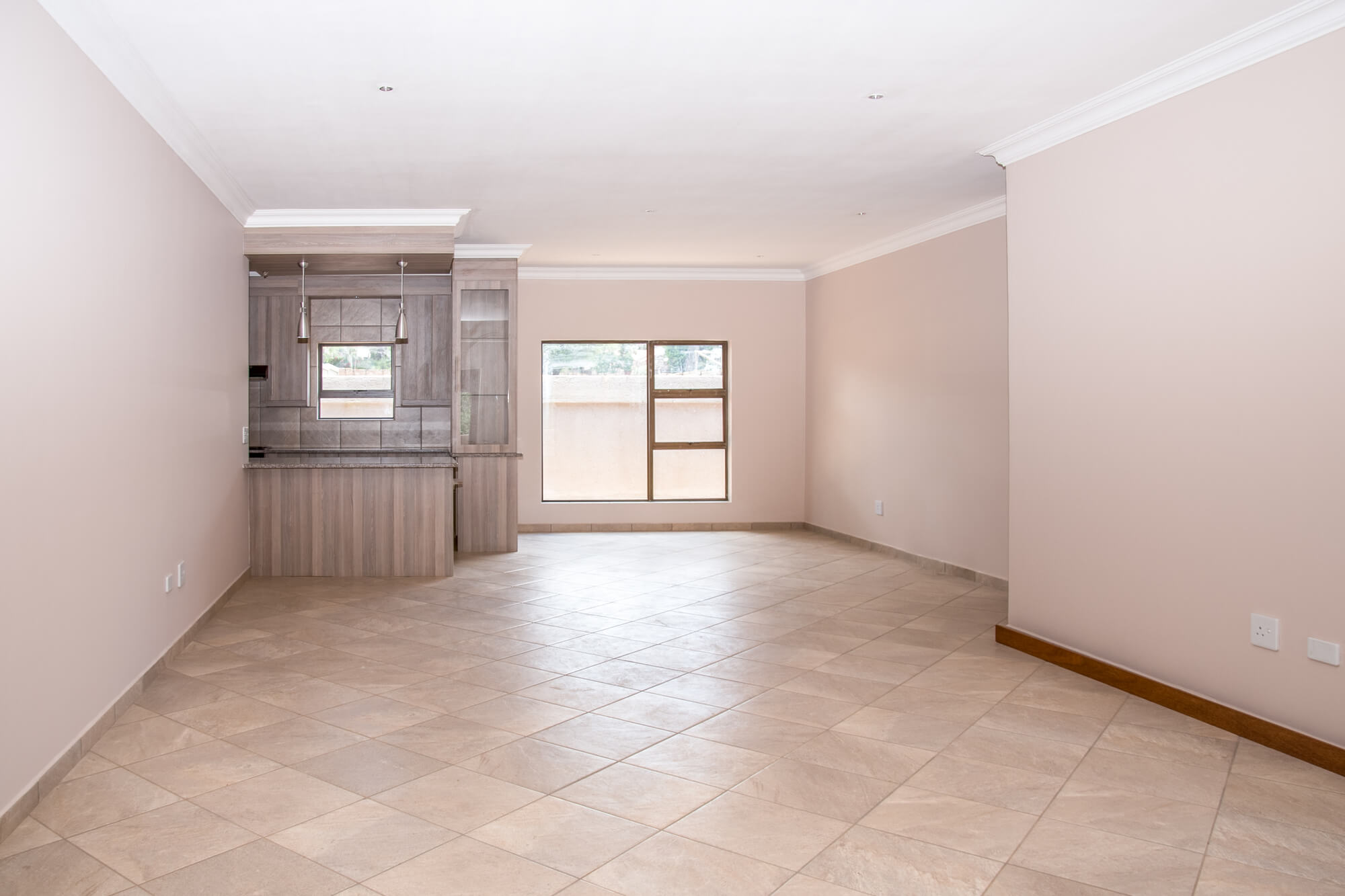 newly installed tile floors