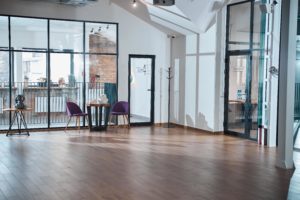 modern empty office with new floorings